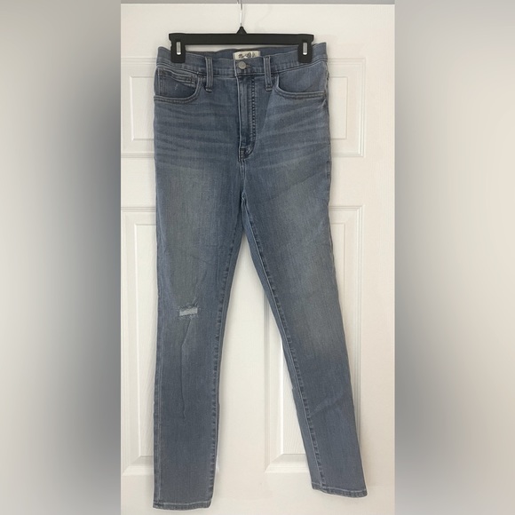 Madewell Denim - Madewell High Rise Lightly Distressed Skinny Jeans